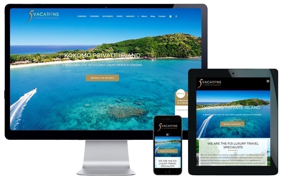 travel web design