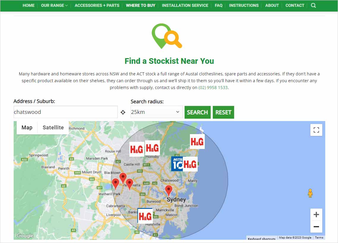 website design chatswood